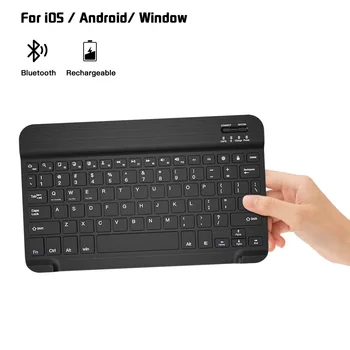 

Wireless Bluetooth Keyboard Portable Ultra Slim Keyboard With Rechargeable Battery For iOS Android Windows For iPad Smart Phone