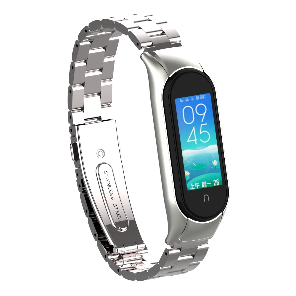 mi band 5 Metal Strap Bracelet For Xiaomi Mi smartwatch Miband stainless steel straps Mi5 Wristband accessories | Электроника