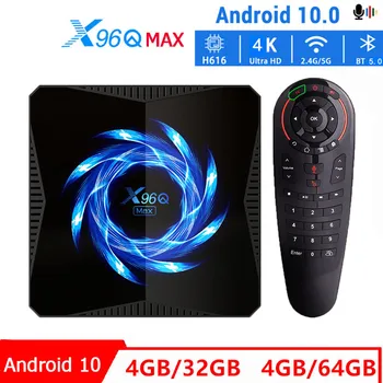 

X96Q MAX Smart TV Box Android 10.0 Allwinner H616 4GB 32GB 2.4G 5G WiFi Bluetooth 4K Media Player Android TV Box X96Q Smart TV