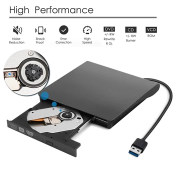 

HOT External DVD Drive Multiple Formats Supported External DVD Drive CD/DVD-RW CD-RW Writer / Burner USB 3.0 External DVD Drive