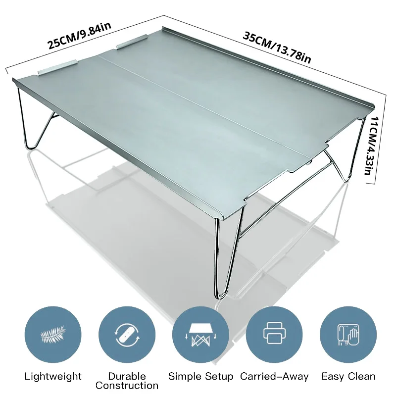 Стол открытый кемпинг ультра-светильник вес стол складной алюминиевый сплав