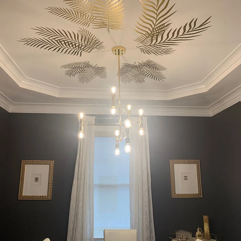 Large Palm Leaf  Monstera Tropical Leaf Wall Sticker Living Room Bedroom Palm Leaf Leaves Nature Tree Wall Decal Wedding Decor  (3)