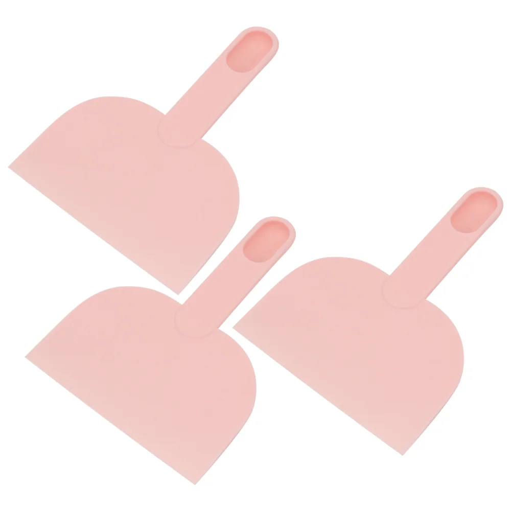 3 Pcs Practical Multifunctional Portable Durable Flour Spoon Dough Scraper Butter Spreader for Bakery Restaurant Home