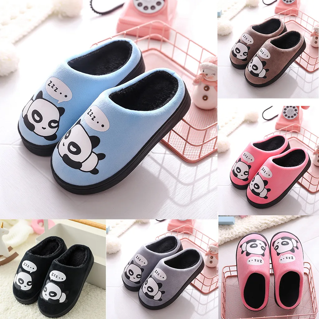 

Children Cute Cotton winter Warm Home Shoes Slippers Baby Boys Girls Little Kid Shoes Cute Animal Kid Home Thickening Slippers