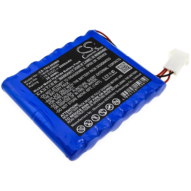 

CS 2000mAh/38.40Wh battery for Trismed Cardipia 400,Cardipia 400H,Cardipia 406NH,Cardipia 406RH,406RSH 16HR-406NH