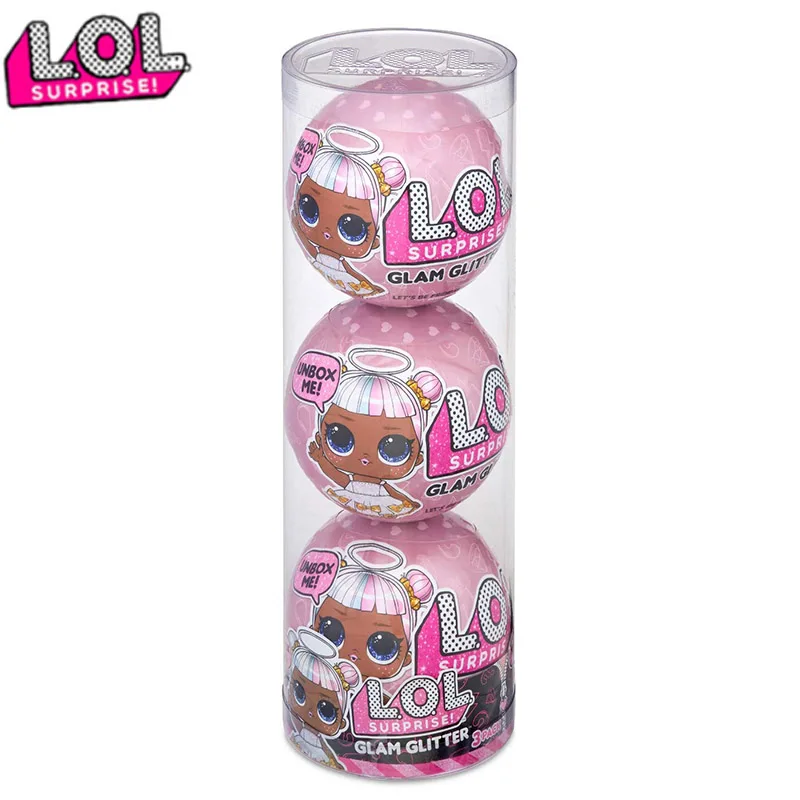 

LOL Surprise Dolls Glam Dolls 3pcs Limited Edition Lol Ball Action Model Dolls Blind Eggs Box children Birthday Gifts for Girls