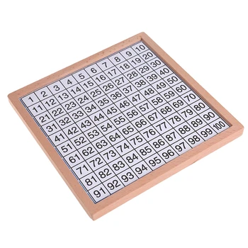 

Wooden Montessori Hundred Board Math 1 to 100 Consecutive Numbers Counting Toy N1HB