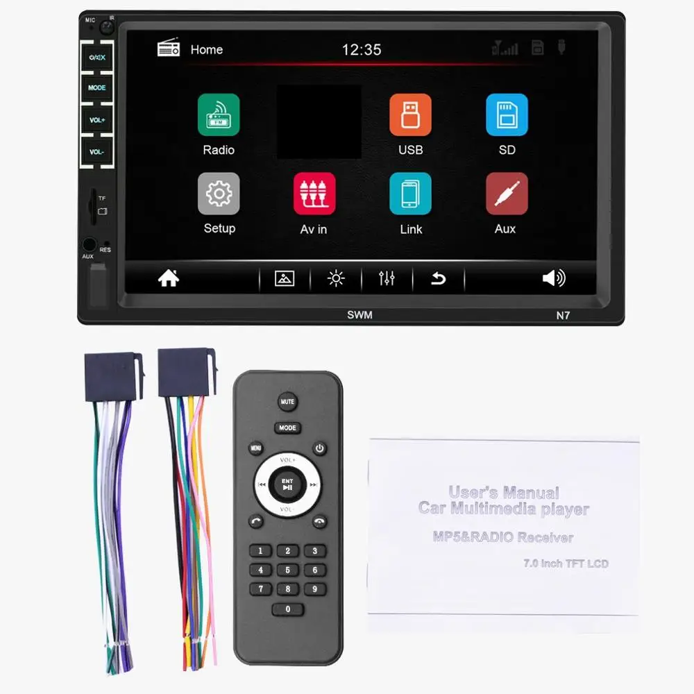

7Inch HD Capacitive Screen Car MP5 Host for Car Play Mobile Phone Integrated Player Car Stereo Full Touch Screen