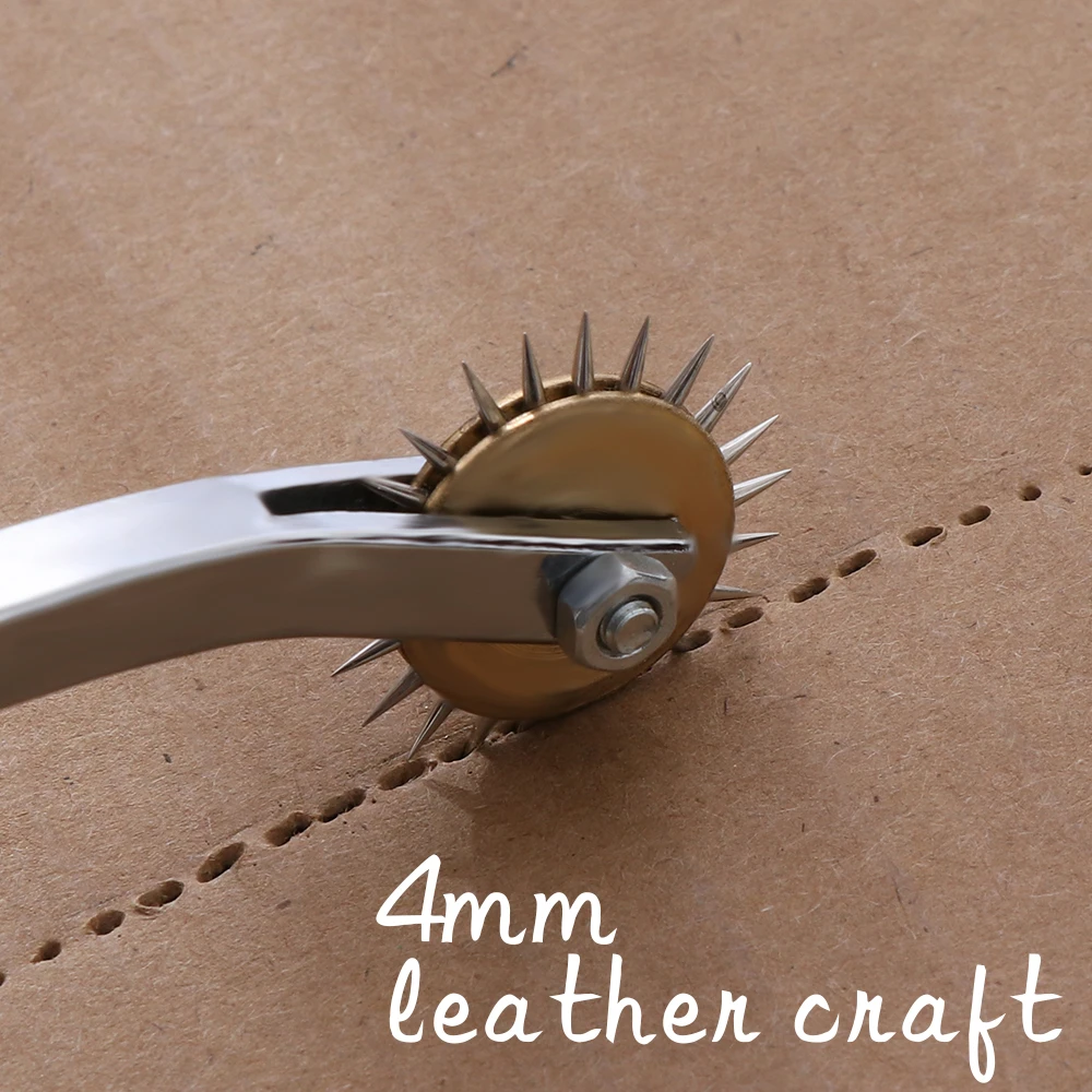 Professional Leather Overstitch Wheel Gear Roulette Stainless Steel Spacer  Sewing Leather Craft Tool Gear 4mm - Leathercraft Tool Sets - AliExpress