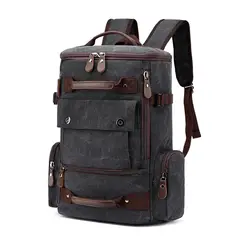 Холщовый Мужской винтажный рюкзак сумка мужской рюкзак, сумки для ноутбуков на открытом воздухе путешествия Кемпинг рюкзак для подростков