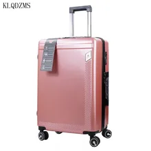 KLQDZMS 2" 24 дюймов ABS PC чемодан на колёсиках Спиннер на колесах для мужчин и женщин Дорожный чемодан высокое качество