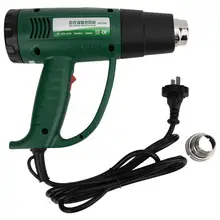 2000 Вт Тепловая пушка с цифровым дисплеем, регулируемая температура, электрическая тепловая пушка с горячим воздуходувкой, 220 В, разъем CN