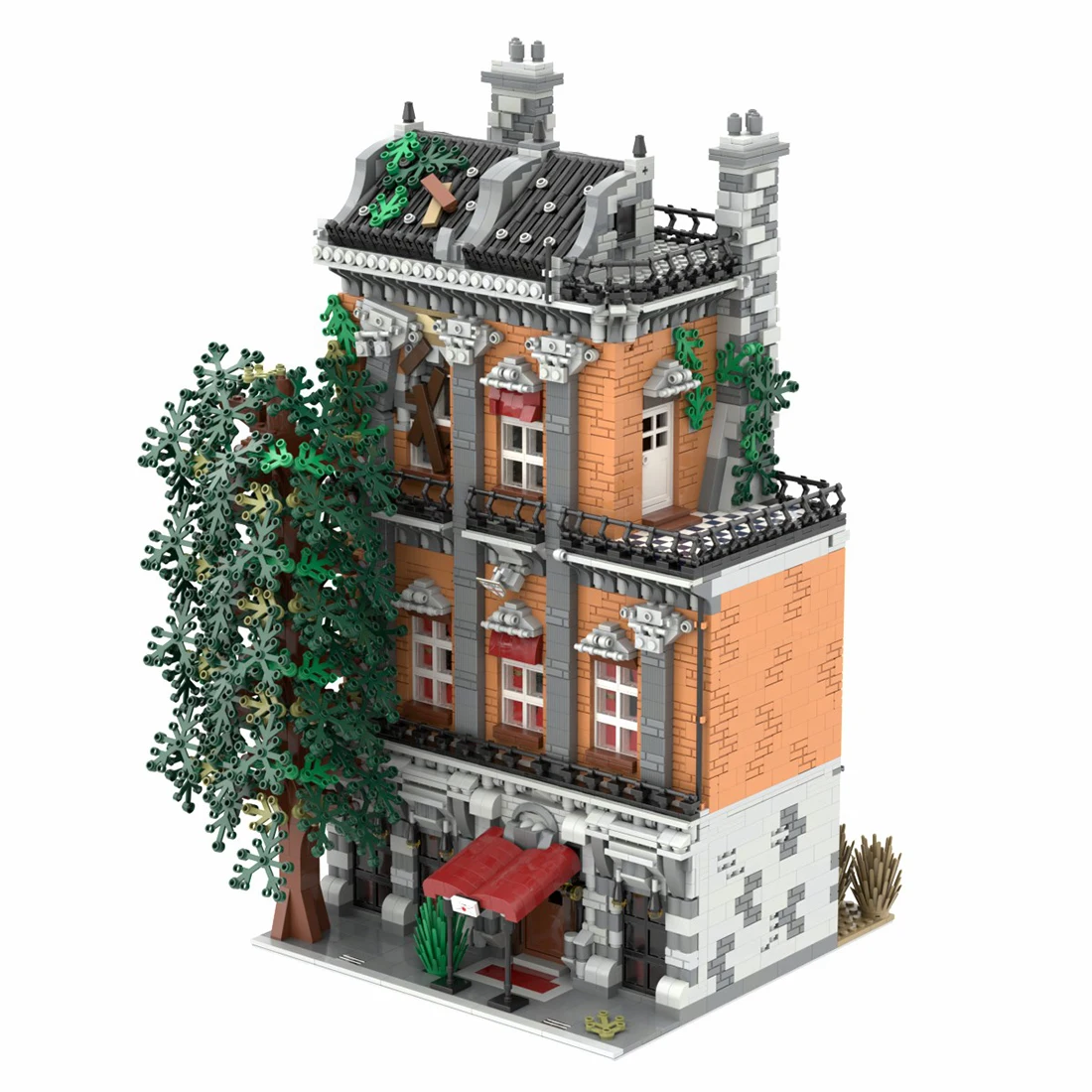 

(Ship within 10 days)5286Pcs MOC-46504 Street View Old Town Hostel Architecture Blocks (Licensed and Designed by STEBRICK)