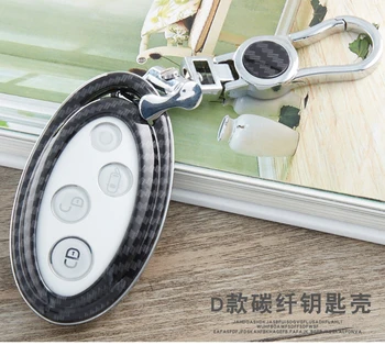 

Universal Carbon Fiber Car Key Case Holder Protector Accessories For BYD series