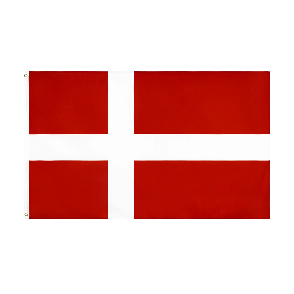 

Denmark flag Denmark Custom Flag 3x5ft Flying Banner 100D Polyester Advertising Sports Decoration Car Grommets