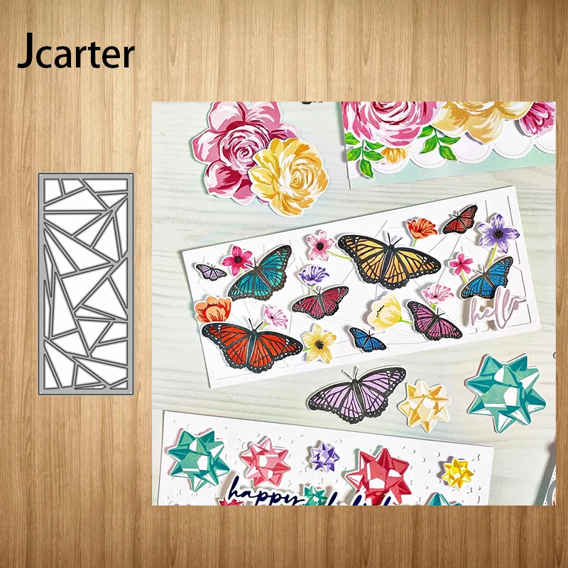 

New Design Metal Cutting Dies Rectangle Geometry Frame Craft Stencil for Scrapbooking Handmade Card Make Shape Album Decor Model