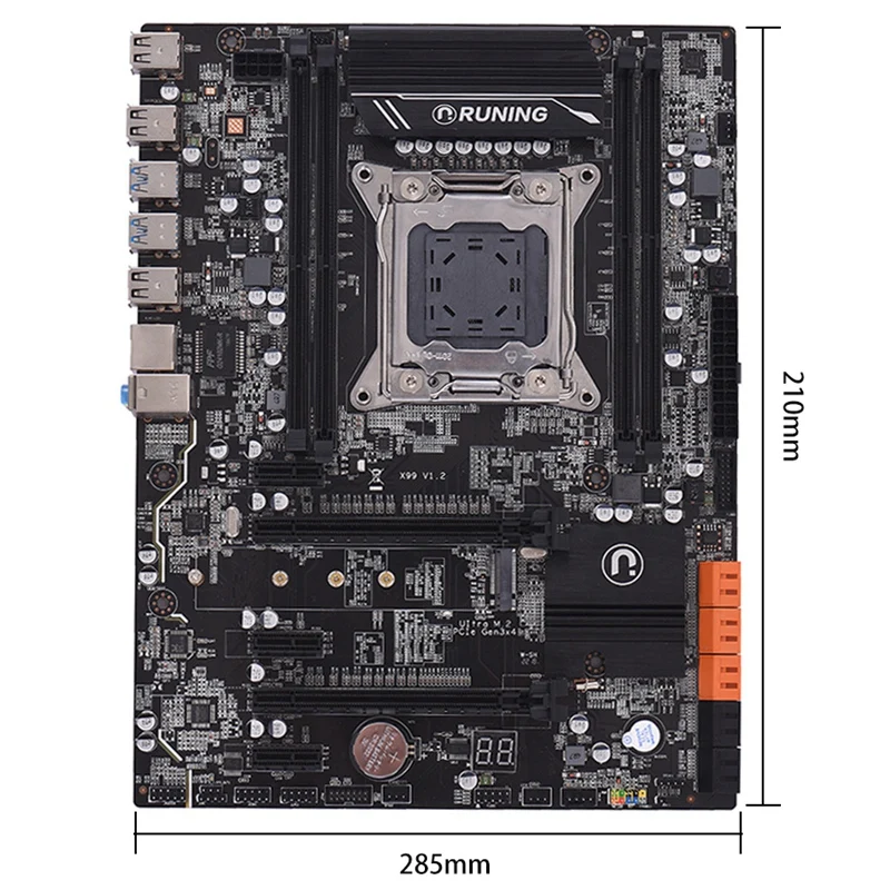 X99 Lga2011 3 материнская плата для Intel I7 E5 V3/E5 V4 4 канальный Ddr4 64G Ram Nvme Ssd M.2 Sata3.0 Usb3.0