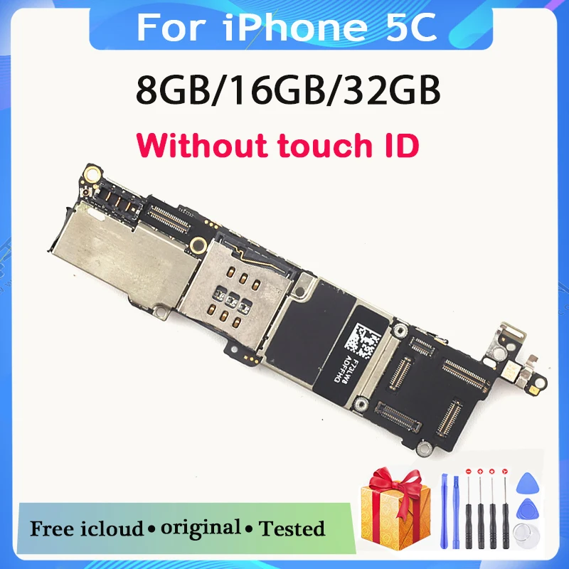 Для iphone 5C оригинальная разблокированная материнская плата 8 ГБ 16 32 с чистой