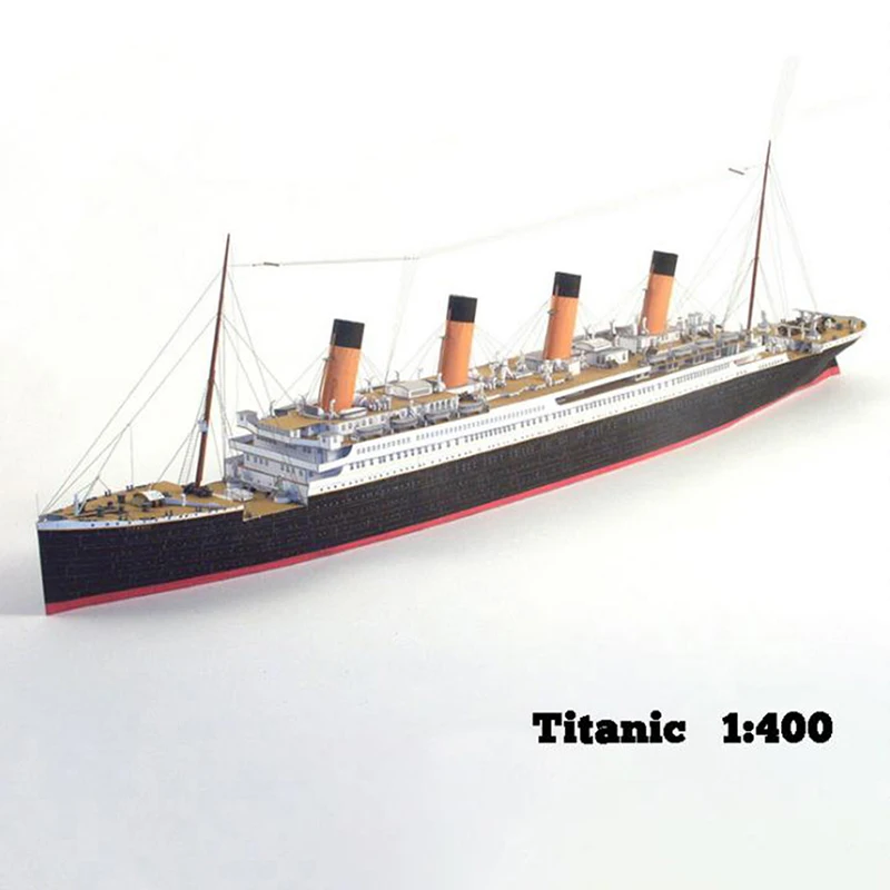 3D Paper Model DIY Titanic Ship Toys For Children 1 Pc 1:400