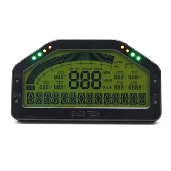 شراءDO908 العالمي داش سباق عرض سلك تسخير مجموعة لوحة LCD شاشة مقياس للماء كامل مجموعة أجهزة استشعار لوحة ل رالي السيارات