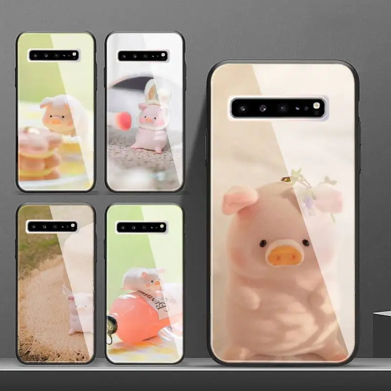 Мультяшный милый чехол для телефона в виде свиньи Для Galaxy чехлы из закаленного