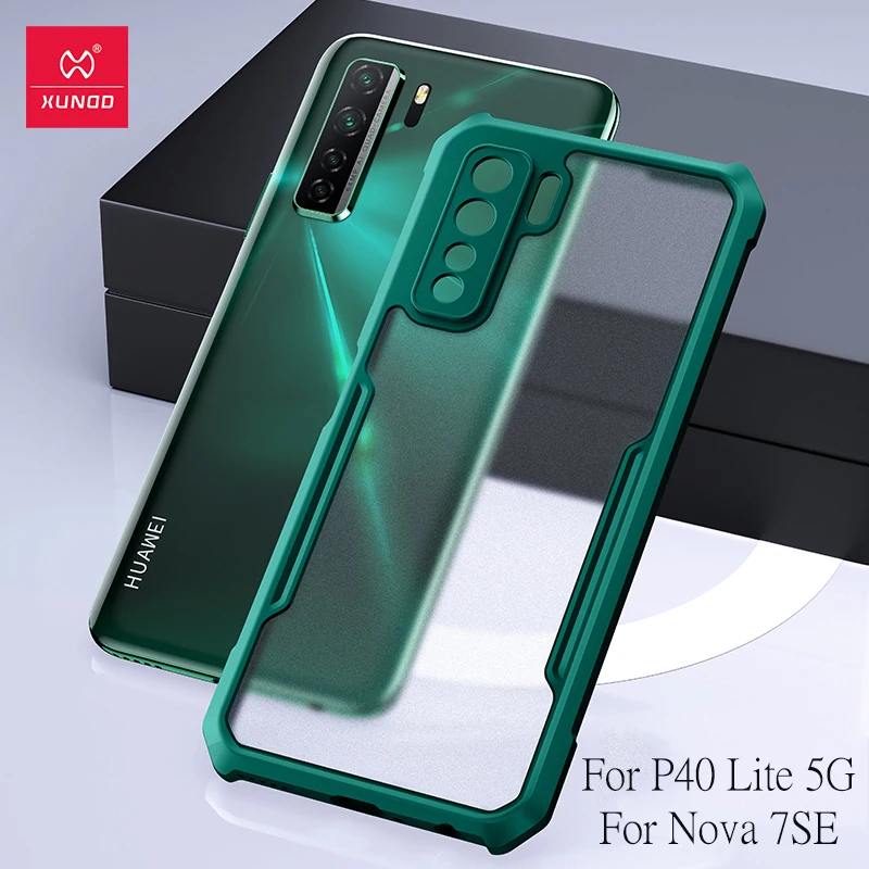 Чехол Xundd для Huawei P40 lite прозрачный чехол накладка на заднюю панель защитный