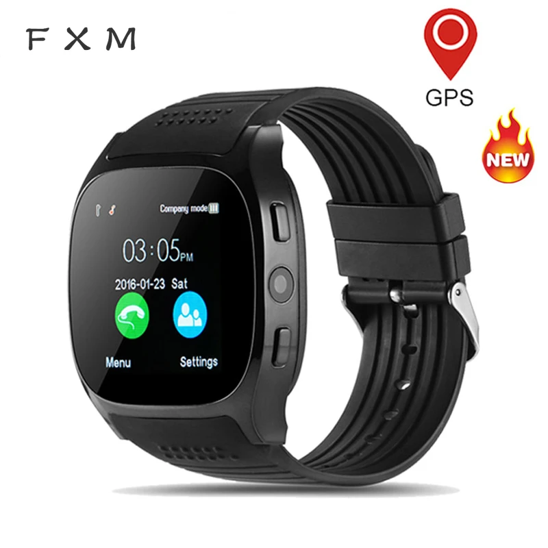 Умные часы Bluetooth Sim карта камера GPS LBS трекер водонепроницаемые шагомер FM видео