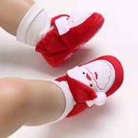 Christmas Warm Baby Toddler First Walkers Winter Baby Boys Girls Shoes 0-18 Months Xmas Cosplay Cute Cartoon Baby Soft Shoes 6