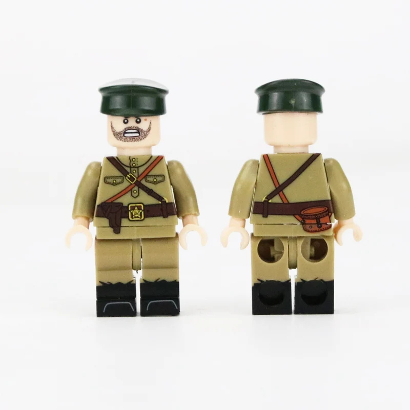WW2 военная армия солдат фигурки строительные блоки Minifigs армейский солдатский шлем оружие шарф аксессуары Кирпичи игрушки для детей