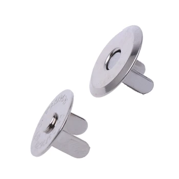 

10 Sets Metal Magnetic Snap Clasps 14mm 16mm For Sewing Purse Handbag Bag Craft