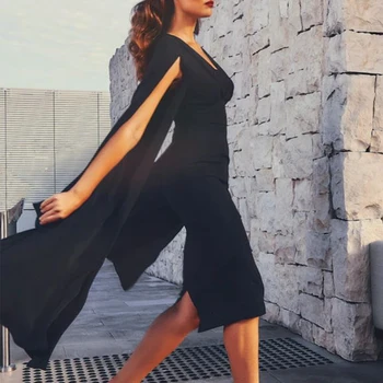 

Ocstrade Summer New Arrival Runway Black Bandage Dress 2020 Women Sexy Bandage Dress Bodycon Club Celebrity Evening Party Dress