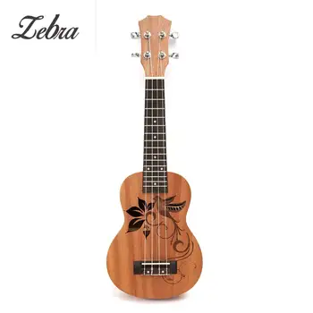 

Zebra 21 inch 15 Frets Spring Mahogany Soprano Ukulele Guitar Sapele Rosewood 4 Strings Hawaiian Guitar Musical Instruments