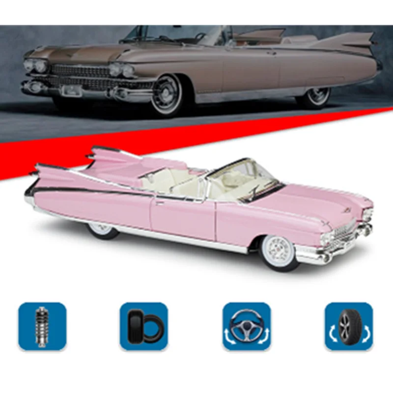 Коллекция 1:18 весы 31,5 см 1959 Eldorado Biarritz роскошная модель автомобиля литой под давлением Сплав Классический дисплей автомобиля для детей и взрослых