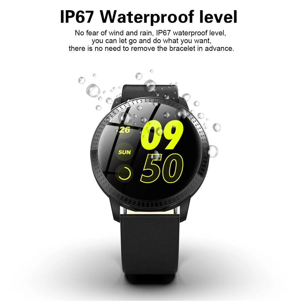 Torntisc CF18 1,22 дюймов Смарт часы водонепроницаемые IP67 кровяное давление мониторинг Металл Starp мульти спортивные режимы для мужчин и женщин