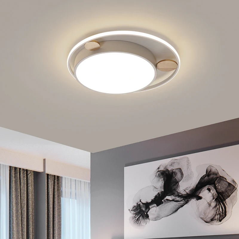 Круглый минималистский led Люстра для Спальня studyroom lampadario led серый/белый/темно-зеленый современная люстра светильник ing светильник настенные светильники