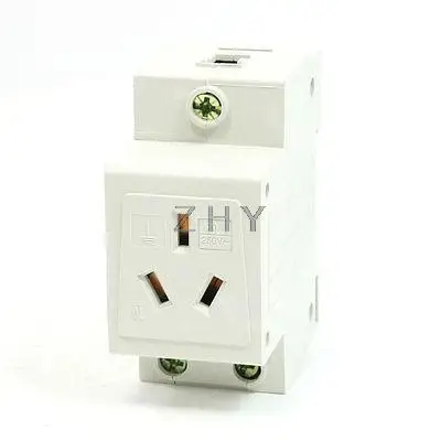 

AU Plug Quick Mounting 250VAC 10A Modular Socket for 35mm DIN Top Hat Rail