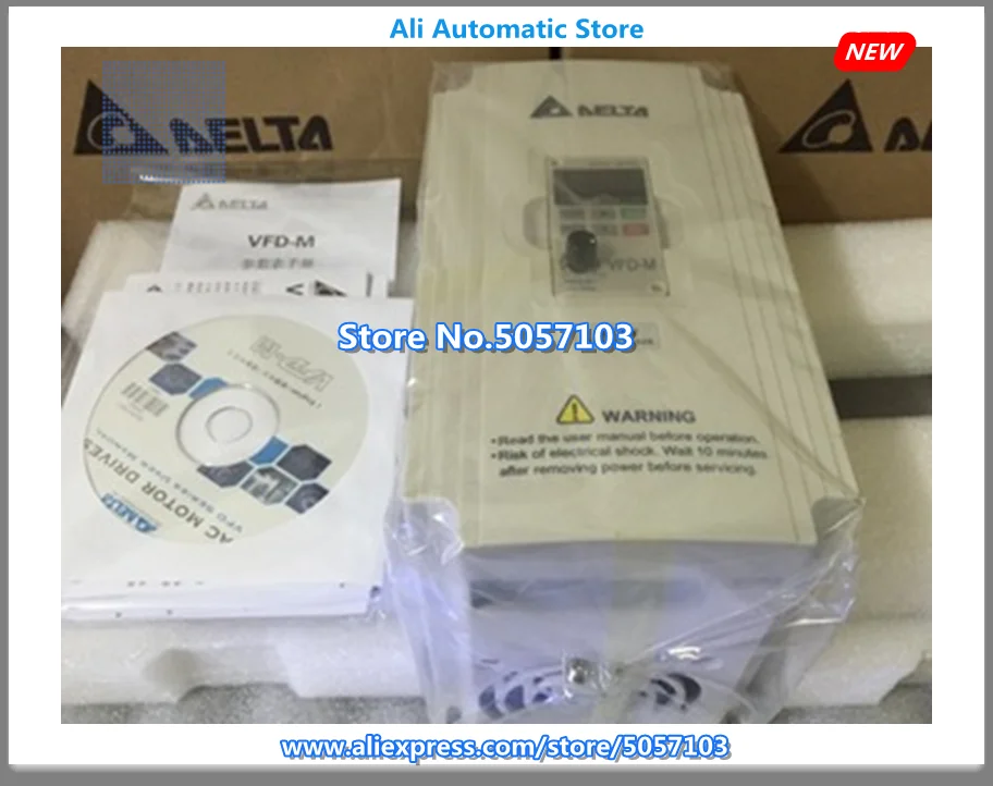VFD055M43A 95% инвертор в коробке