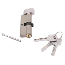 Stander Cylinder Lock Cylinder AB Key Antirrobo Latón puro Puerta Cerradura Manija Dormitorio Extendido