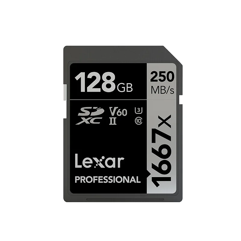 Lexar 32 GB/64 GB карты памяти SDHC 128 ГБ 256 ГБ SDXC U3 памяти флэш-карты 150 МБ/с. Class 10 1667X карт SD слот для карт памяти для 3D 4K видео Камера - Емкость: 1667X-128GB