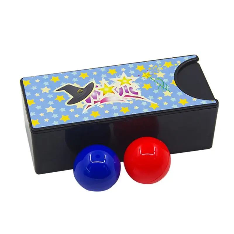 Changeable Magic Box Turning The Red Ball Into The Blue Ball Props Magic Tricks Toys Classic Toys Y51E