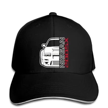 Бейсболка Nissan 200SX Car Racing ультра черная Тяжелая Кепка остроконечная Кепка