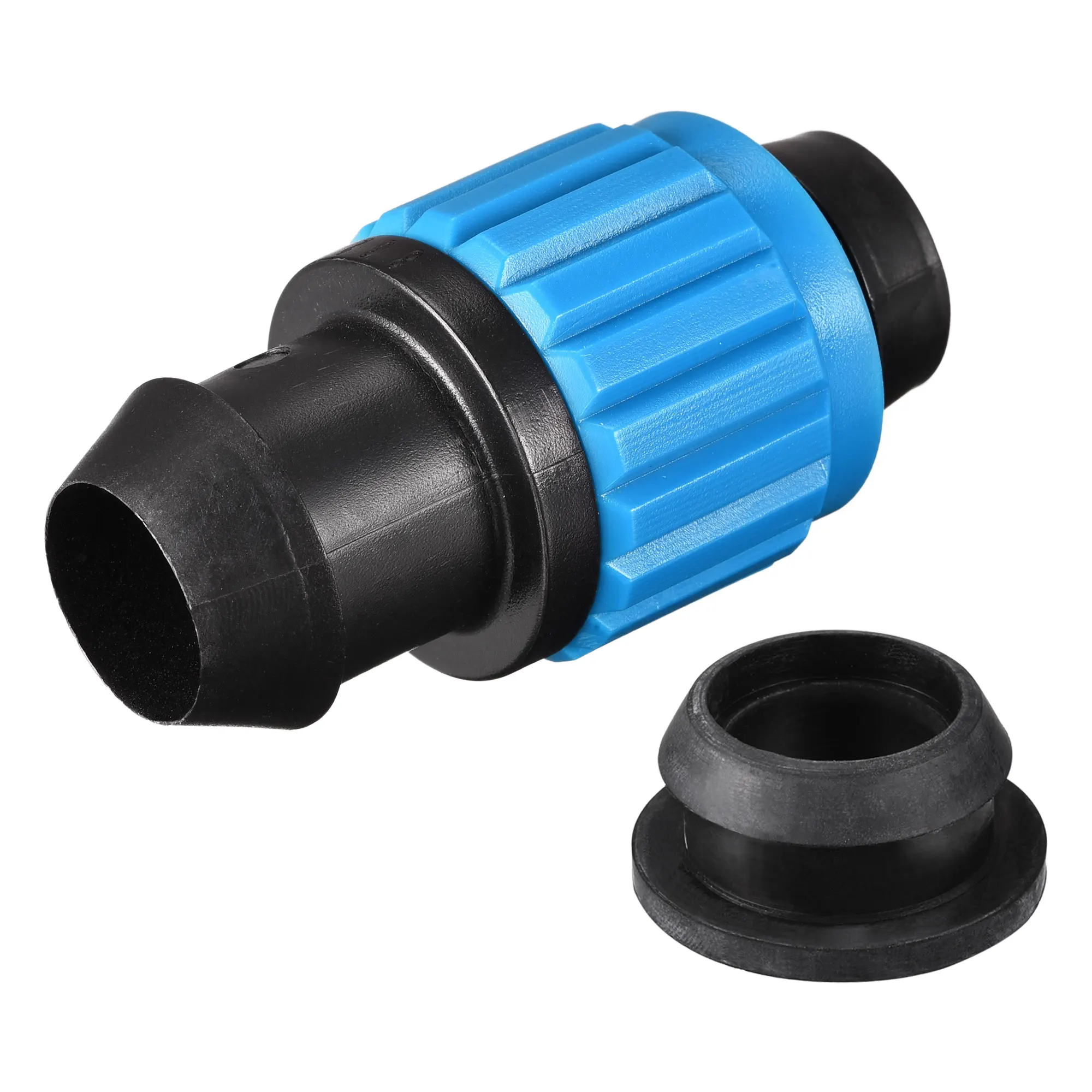 Uxcell Drip Irrigation Tubing Coupling Barbed Locking Fitting with