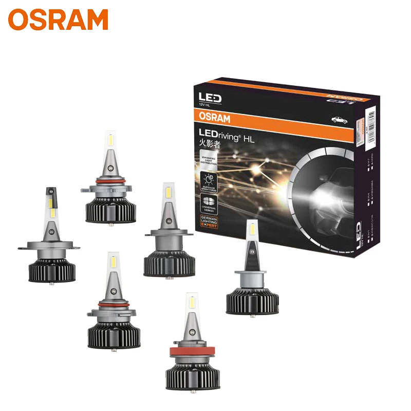 OSRAM H7 LED H8 H11 H16 H4 9005 HB3 9006 HB4 холодный белый Светодиодные фары автомобильные лампы