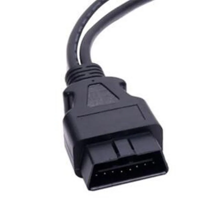 Универсальный Snap-in OBDII OBD II OBD2 16 Pin штекер-Женский y-адаптер диагностический разъем удлинитель OBD 16Pin кабель