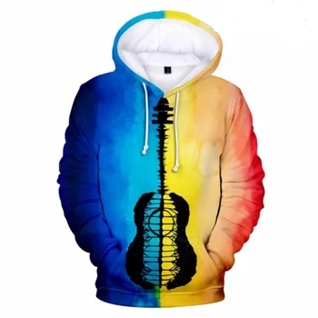 

Personality Yellow And Blue 3D Fire autumn Hoodie Sweatshirt Boys Hoodies outwear Handsome Hooded Hip Hop 3D Hoody Pullover