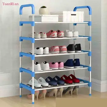 

Shoe rack multi-layer simple household dust-proof assembly economic household small trumpet slippers shelf storage cloth shoe