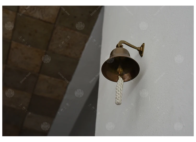 Brass Bell Vintage Doorbell Wall Hanging Bell Sopraporta - Wind Chimes &  Hanging Decorations - AliExpress