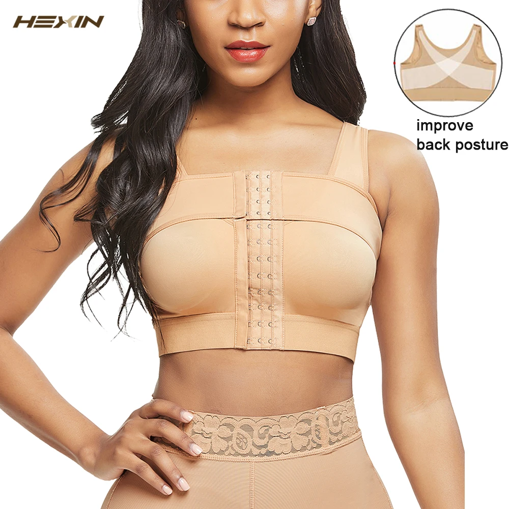 HEXIN для женщин грудь Корректор осанки Поддержка Пояс для послеродового восстановления формирователь тела корсет плечевая скобка Корректирующее белье женский жилет Бюстгальтеры|Бюстгальтеры|   | АлиЭкспресс