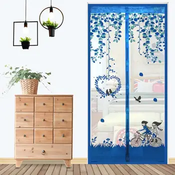

90*210/100*210CM Portable Practical Netting Door Window Polyester Anti-mosquito Net For Kitchen Window Screen Summer Artifact