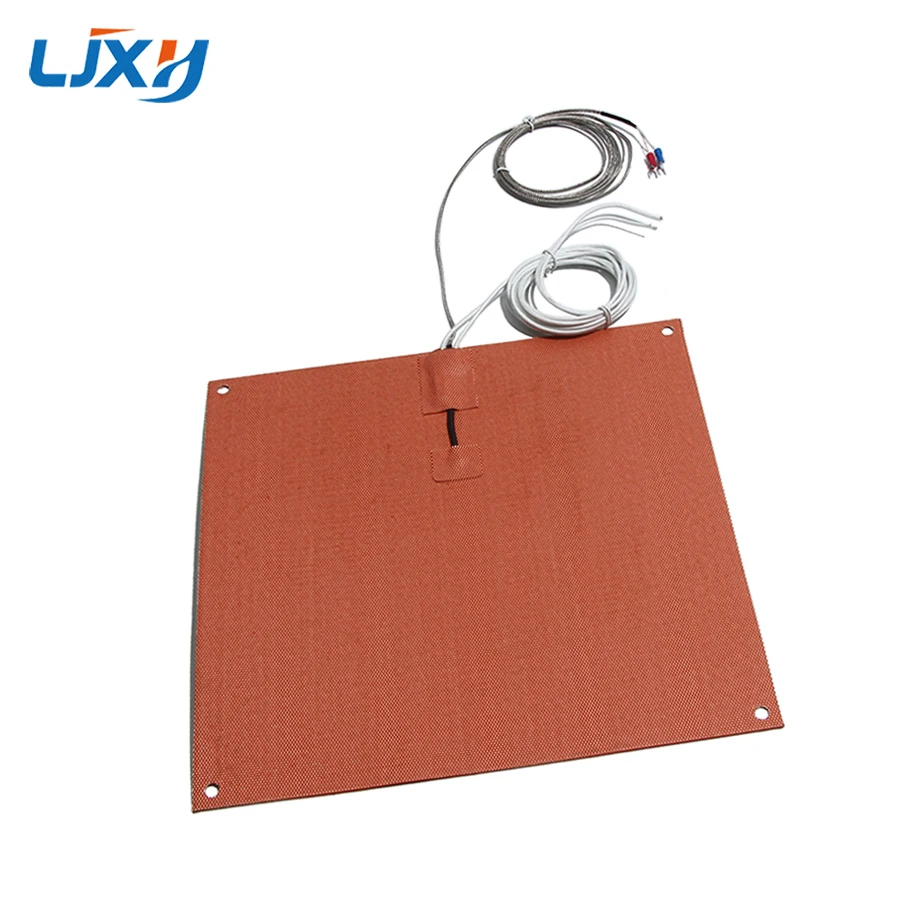 

LJXH 200mm K-type Thermocouple 3D Printer Heater Polyimide Film Silicone Rubber Coated Fiberglass Insulation Wire Max 260℃/500℉